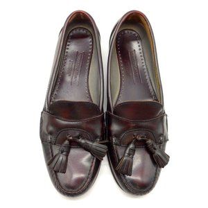 Johnston J Murphy Burgundy Leather Tassel Slip On Loafers Shoes Men's 9.5 B